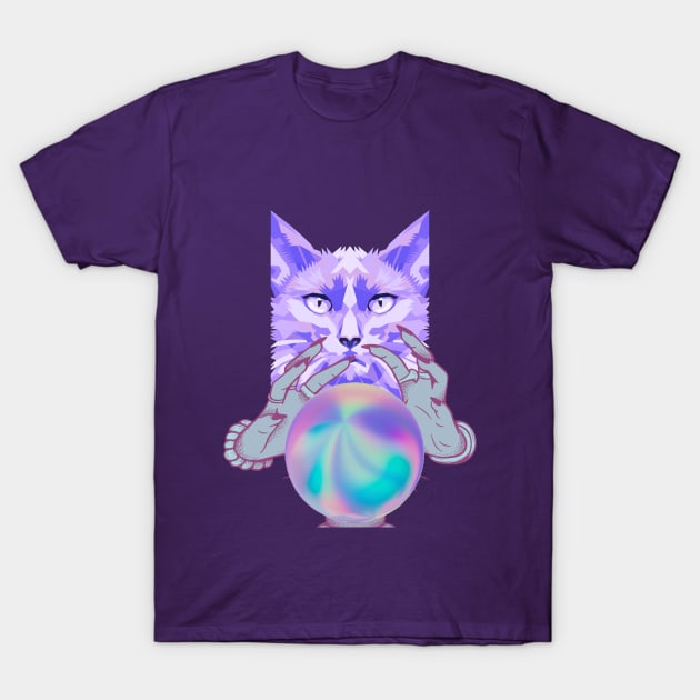 cat trippy wizard T-Shirt by MERCI T-Shirt